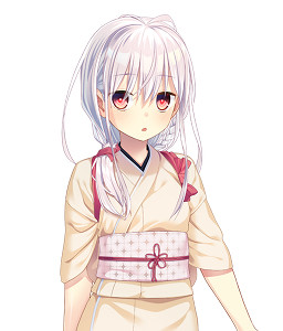 淡色の髪の少女