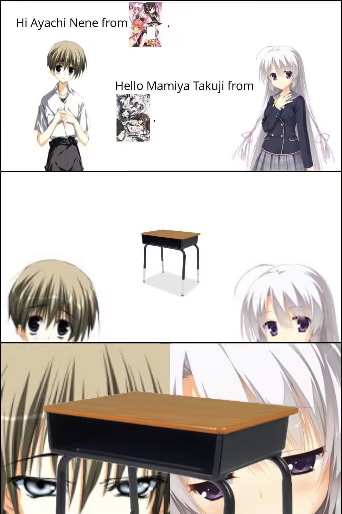 【梗图】援桌骑士 宁宁&教主